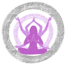 Soulteachings Icon | Meditierende Frau mit gefalteten Händen im Namaste Gruß